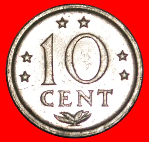 * BEATRIX (1980-2013): NIEDERLÄNDISCH ANTILLEN ★ 10 CENTS 1983 VZGL STEMPELGLANZ!    * NETHERLANDS ANTILLES ★ 
