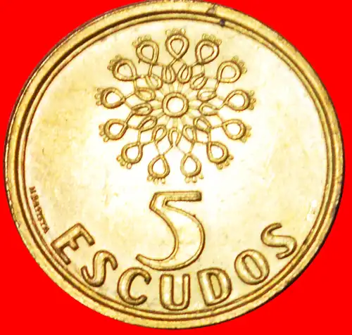 * FENSTER (1986-2001): PORTUGAL ★ 5 ESCUDOS 1998 uSTG STEMPELGLANZ ENTDECKUNG MÜNZE!  * DISCOVERY COIN TO BE PUBLISHED!