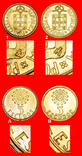 * FENSTER (1986-2001): PORTUGAL ★ 5 ESCUDOS 1998 uSTG STEMPELGLANZ ENTDECKUNG MÜNZE!  * DISCOVERY COIN TO BE PUBLISHED!