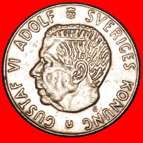 * NICHT SILBER (1968-1973): SCHWEDEN ★ 1 KRONE 1973! * NOT SILVER:  SWEDEN 