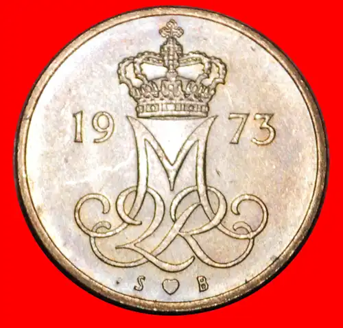 * MONOGRAMM (1973-1988): DÄNEMARK ★ 10 OERE 1973 STG STEMPELGLANZ!  *  DENMARK