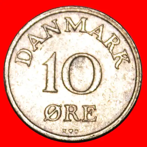 * MONOGRAMM (1948-1960): DÄNEMARK ★ 10 OERE 1953! ENTDECKUNG MÜNZE! FREDERIK IX. (1899-1972) * DENMARK ★DISCOVERY COIN!