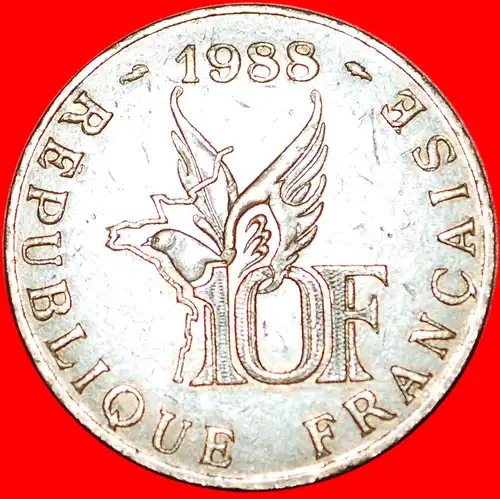 * FLUGZEUG: FRANKREICH ★ 10 FRANCS 1888-1988! * FRANCE