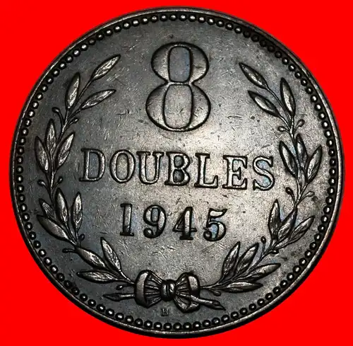 * GROSSBRITANNIEN (1914-1949): GUERNESEY GUERNSEY ★ 8 DOUBLES 1945H!  * GREAT BRITAIN: GUERNSEY ★