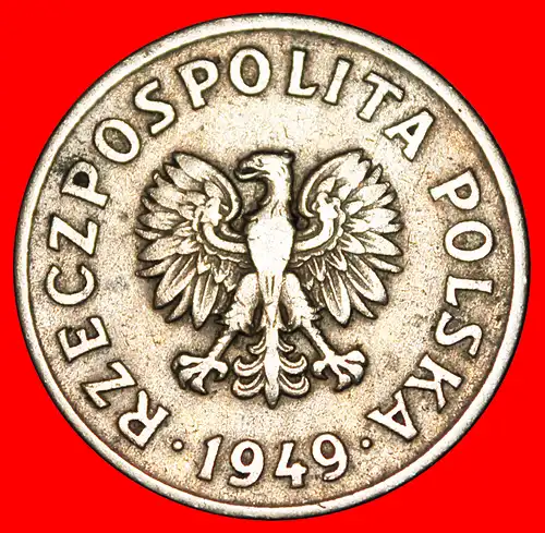 * TSCHECHOSLOWAKEI STERNE AUF ADLER: POLEN ★ 50 GROSHEN 1949! * CZECHOSLOVAKIA:  POLAND ★