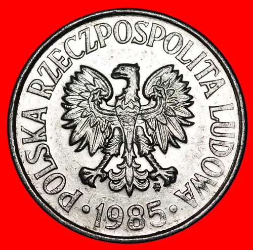 * STERNE AUF ADLER (1957-1986): POLEN ★ 50 GROSHEN 1985 VZGL STEMPELGLANZ! VERÖFFENTLICHT WERDEN! *  POLAND ★TO BE PUBLISHED! 