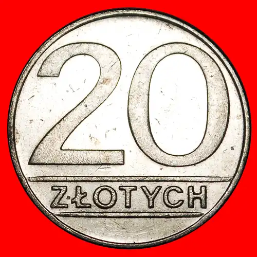 * STERNE AUF ADLER: POLEN ★ 20 ZLOTY 1989!  *  POLAND ★