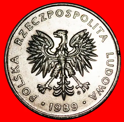 * STERNE AUF ADLER: POLEN ★ 20 ZLOTY 1989!  *  POLAND ★