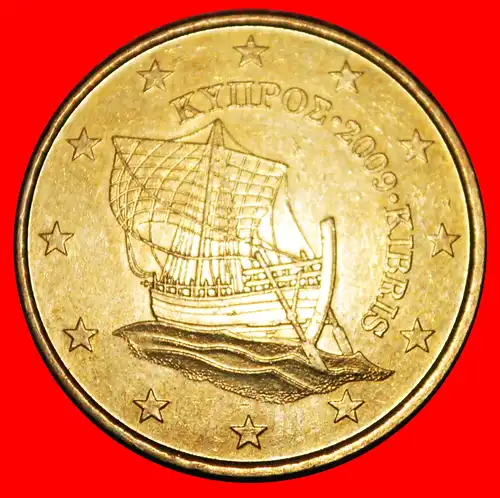 * FINNLAND: ZYPERN ★ 50 CENT 2009 NORDISCHES GOLD (2008-2021)! uSTG STEMPELGLANZ! * FINLAND:  CYPRUS ★