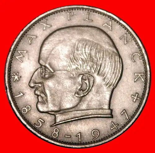 * NOBELPREISTRÄGER 1918: DEUTSCHLAND ★ 2 MARK 1967J MAX PLANCK (1858 - 1947)! * GERMANY ★ 