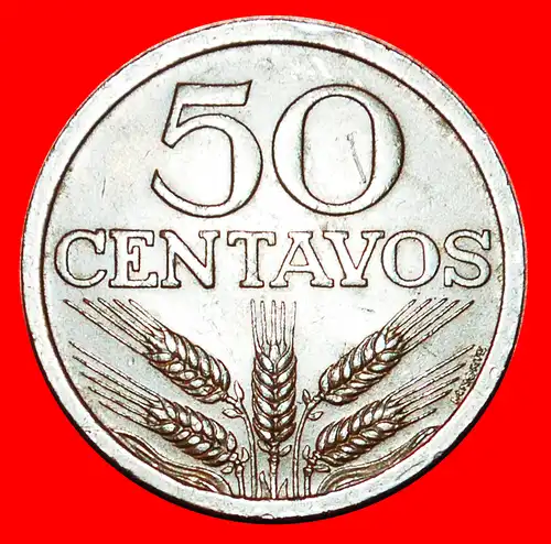 * 25 SILBERMÜNZEN (1969-1979): PORTUGAL ★ 50 CENTAVOS 1971! * 25 SILVER BEZANTS★