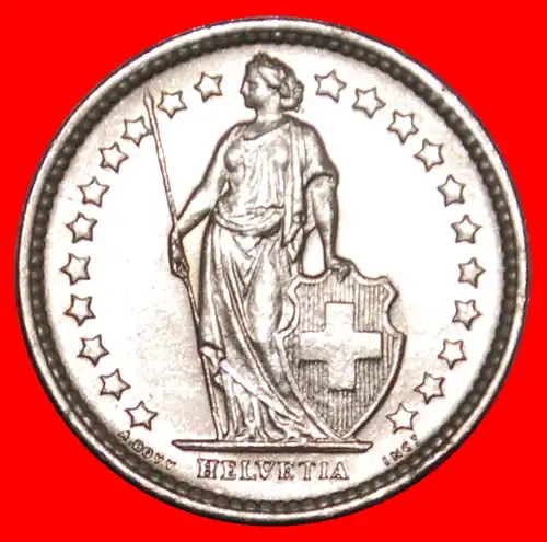 * SILBER (1875-1967): SCHWEIZ ★ 1/2 FRANKEN 1963B uSTG STEMPELGLANZ! ENTDECKUNG MÜNZE! * SILVER: SWITZERLAND ★ DISCOVERY COIN!