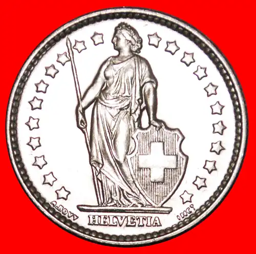 * SILBER (1875-1967): SCHWEIZ ★ 1 FRANKEN 1959B  VZGL STEMPELGLANZ! ENTDECKUNG MÜNZE! * SILVER: SWITZERLAND ★ DISCOVERY COIN! 