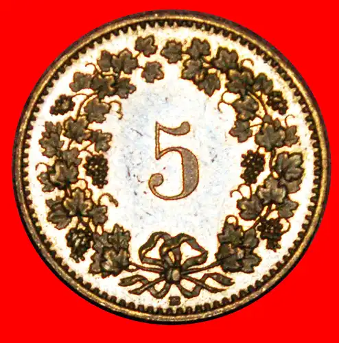 * FREIHEIT (1879-2021): SCHWEIZ ★ 5 RAPPEN 1992B STG STEMPELGLANZ! * SWITZERLAND ★