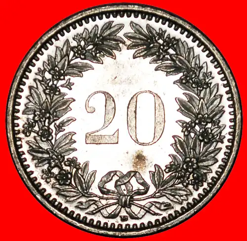 * FREIHEIT (1939-2021): SCHWEIZ ★ 20 RAPPEN 2002B ENTDECKUNG MÜNZE! VZGL STEMPELGLANZ! * SWITZERLAND ★ DISCOVERY COIN!