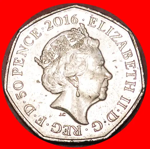 * IGEL: GROSSBRITANNIEN ★ 50 PENCE 2016! * GREAT BRITAIN ★UNITED KINGDOM ★