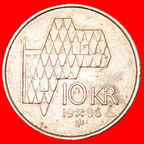 * KIRCHE (1995-2012): NORWEGEN ★ 10 KRONE 1996! ENTDECKUNG MÜNZE!   * NORWAY ★ DISCOVERY COIN!