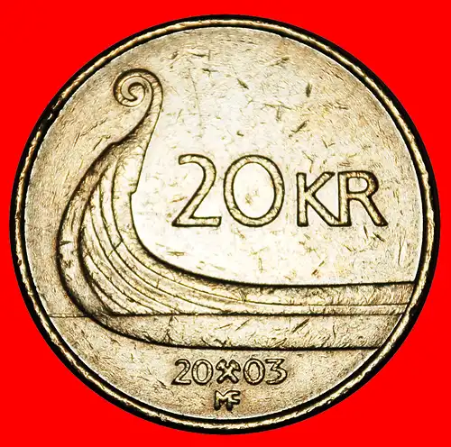 * SCHIFF (1994-2009): NORWEGEN ★ 20 KRONE 2003! ENTDECKUNG MÜNZE!  * NORWAY ★ DISCOVERY COIN!