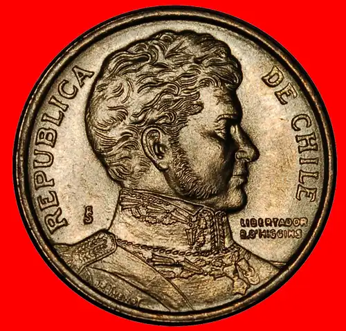 * O'HIGGINS (1990-2021): CHILE ★ 10 PESOS 1998 ENTDECKUNG MÜNZE! uSTG STEMPELGLANZ!    * ★  DISCOVERY COIN! 