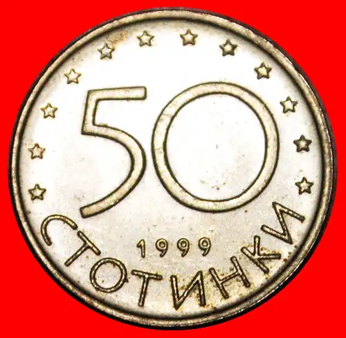 * LÖWE (1999-2002): BULGARIEN ★ 50 STOTINKE 1999 STG STEMPELGLANZ!  *BULGARIA ★