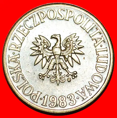 * SOZIALISTISCHE STERNE AUF ADLER (1978-1985): POLEN ★ 5 ZLOTY 1983!     *  POLAND ★  