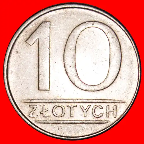 * SOZIALISTISCHE STERNE AUF ADLER: POLEN ★ 10 ZLOTY 1987! *  POLAND ★  