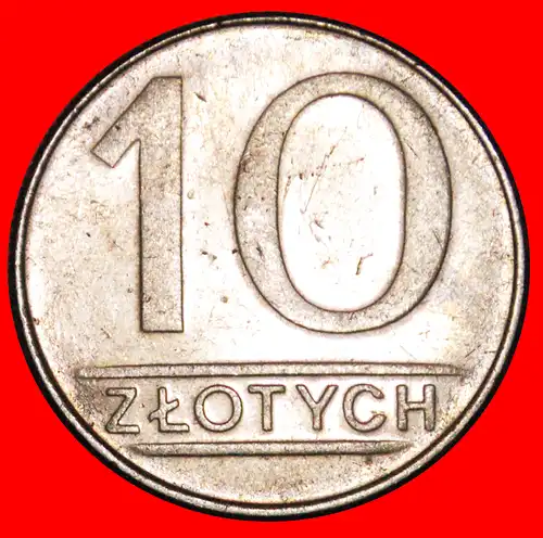 * SOZIALISTISCHE STERNE AUF ADLER: POLEN ★ 10 ZLOTY 1988! *  POLAND ★  