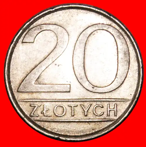 * SOZIALISTISCHE STERNE AUF ADLER: POLEN ★ 20 ZLOTY 1984! *  POLAND ★  