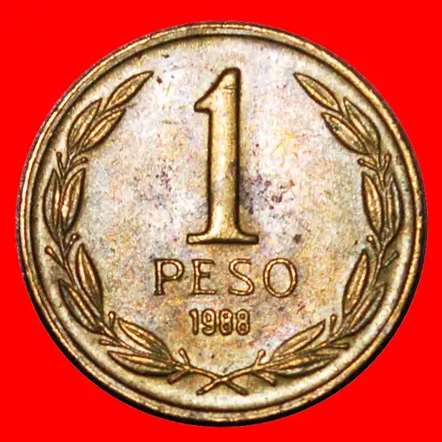 * GERADE VERÖFFENTLICHT: CHILE ★ 1 PESO 1988! O'HIGGINS (1778-1842) * JUST PUBLISHED: CHILE ★ 