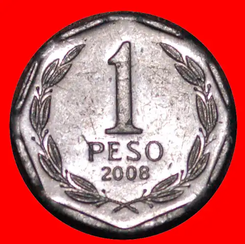 * ENTDECKUNG MÜNZE: CHILE ★ 1 PESO 2008! VZGL STEMPELGLANZ!  O'HIGGINS (1778-1842) * DISCOVERY COIN: CHILE ★