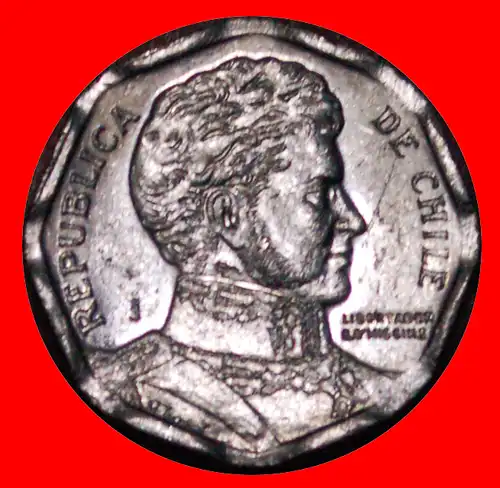 * ENTDECKUNG MÜNZE: CHILE ★ 1 PESO 2008! VZGL STEMPELGLANZ!  O'HIGGINS (1778-1842) * DISCOVERY COIN: CHILE ★