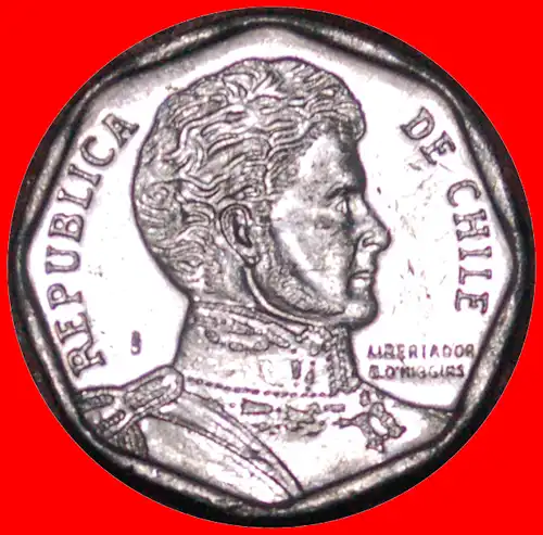 * ENTDECKUNG MÜNZE: CHILE ★ 1 PESO 2013! VZGL STEMPELGLANZ!  O'HIGGINS (1778-1842) * DISCOVERY COIN: CHILE ★