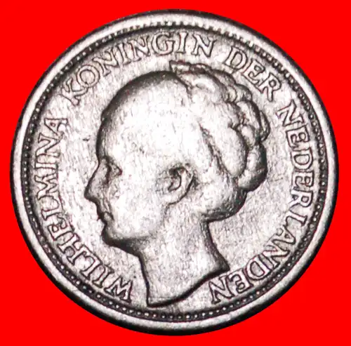 * USA SILVER (1944-1947): CURACAO ★ 1/10 GULDEN 1944! WILHELMINA (1890-1948)  * SILVER: CURACAO ★