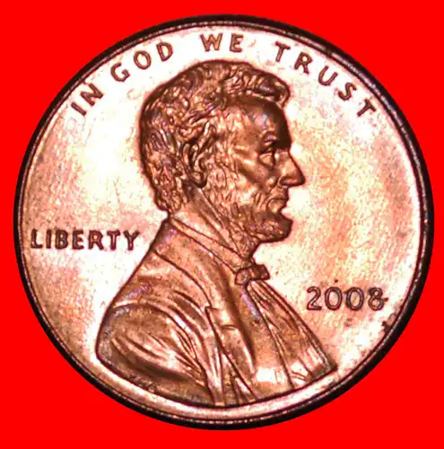 * MEMORIAL (1982-2008): USA ★ 1 CENT 2008! STG STEMPELGLANZ! LINCOLN (1809-1865)