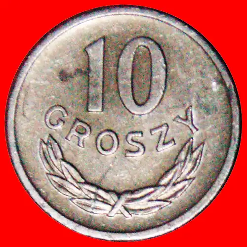 * SOZIALISTISCHE STERNE AUF ADLER (1961-1985): POLEN ★ 10 GROSHEN 1961 ENTDECKUNG MÜNZE! VZGL STEMPELGLANZ!  * DISCOVERY COIN: POLAND ★ 