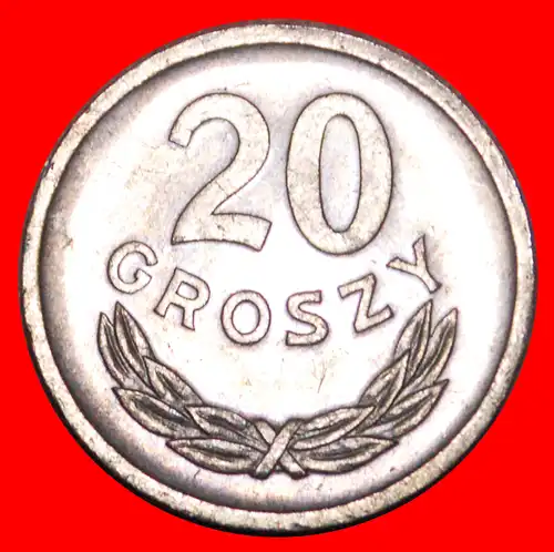 * SOZIALISTISCHE STERNE AUF ADLER (1957-1985): POLEN ★ 20 GROSHEN 1973 ENTDECKUNG MÜNZE! STG STEMPELGLANZ! NICHT TSCHECHOSLOWAKEI! * DISCOVERY COIN: POLAND ★ NOT CZECHOSLOVAKIA!