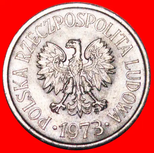 * SOZIALISTISCHE STERNE AUF ADLER (1957-1985): POLEN ★ 20 GROSHEN 1973 ENTDECKUNG MÜNZE! STG STEMPELGLANZ! NICHT TSCHECHOSLOWAKEI! * DISCOVERY COIN: POLAND ★ NOT CZECHOSLOVAKIA!