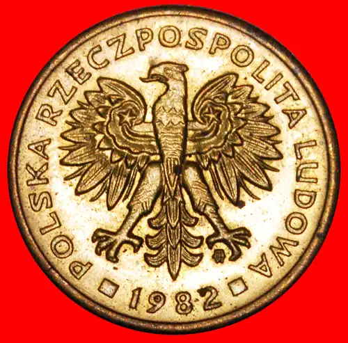 * MASSIVER TYP (1975-1988): POLEN ★ 2 ZLOTY 1982! ENTDECKUNG MÜNZE! VZGL STEMPELGLANZ!  * DISCOVERY COIN: POLAND ★