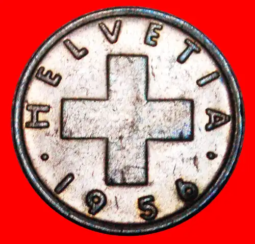 * WEIZENZWEIG (1948-2006): SCHWEIZ ★ 1 RAPPEN 1956B! GERADE VERÖFFENTLICHT! *  JUST PUBLISHED: SWITZERLAND ★ 