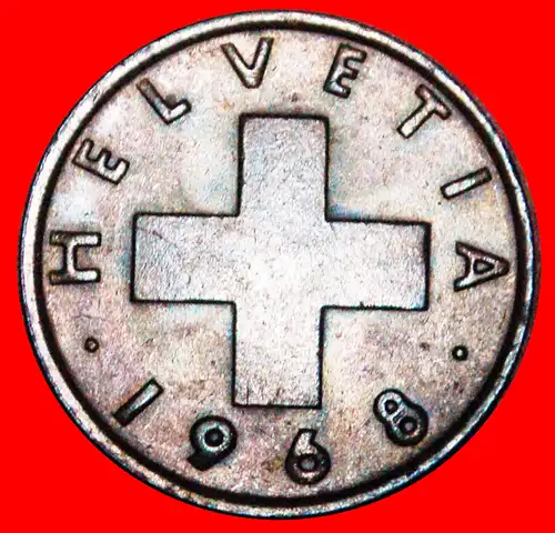 * WEIZENZWEIG (1948-1974): SCHWEIZ ★ 2 RAPPEN 1968B! STEMPEL II+B!  * SWITZERLAND ★ 