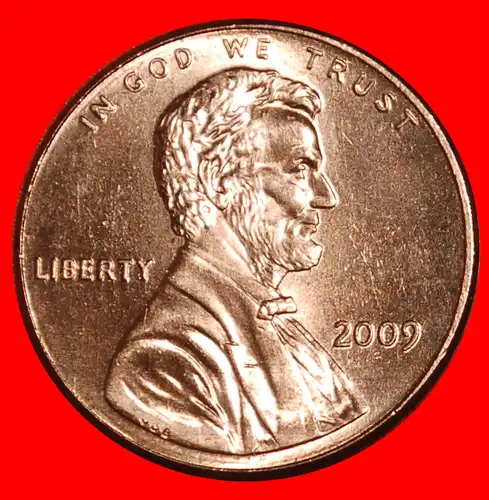 * BAUMSTAMM PENNY: USA ★ 1 CENT 2009 7 FINGER STG STEMPELGLANZ! LINCOLN (1809-1865)