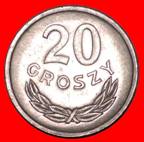 * SOZIALISTISCHE ADLER (1957-1985): POLEN ★ 20 GROSHEN 1976 STEMPEL I.2! uSTG! VERÖFFENTLICHT WERDEN! * SOCIALIST STARS ON EAGLE: POLAND ★ TO BE PUBLISHED!