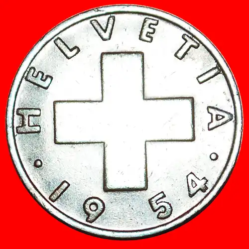 * WEIZENZWEIG (1948-1974): SCHWEIZ ★ 2 RAPPEN 1954B! STEMPEL I+A! * DIES I+A: SWITZERLAND ★ 