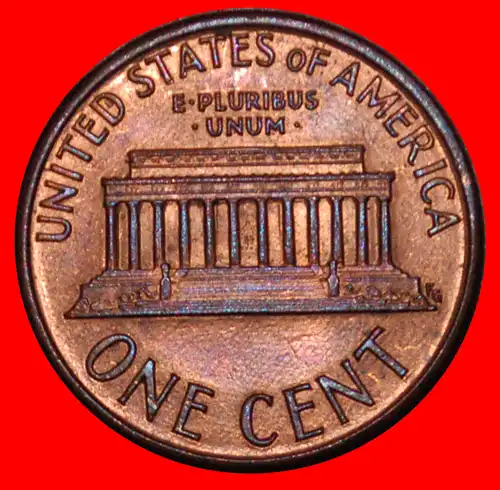 * MEMORIAL (1982-2008): USA ★ 1 CENT 1992! STG STEMPELGLANZ! AM NICHT SCHLIESSEN! LINCOLN (1809-1865)