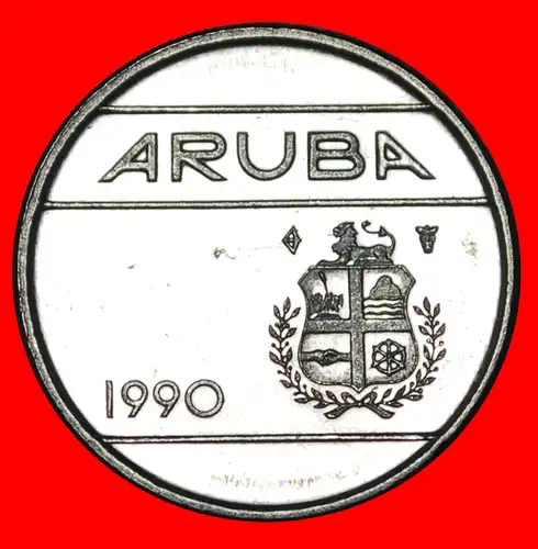 * NIEDERLANDE (1986-2019): ARUBA ★ 10 CENTS 1990 VZGL STEMPELGLANZ!   * NETHERLANDS: ARUBA ★