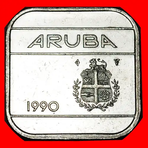 * NIEDERLANDE (1986-2019): ARUBA ★ 50 CENTS 1990 VZGL STEMPELGLANZ!   * NETHERLANDS: ARUBA ★