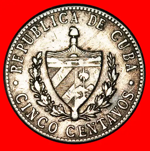 * USA (1915-1961): KUBA ★ 5 CENTAVOS 1960! STERN!  * CUBA ★