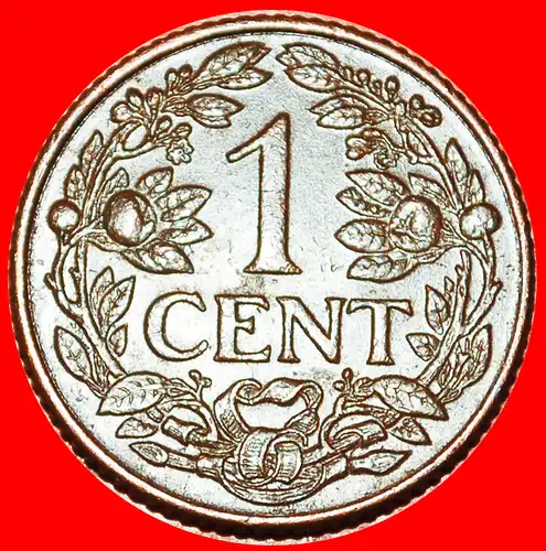 * USA (1944-1947): CURACAO ★ 1 CENT 1944D! WILHELMINA (1890-1948) ENTDECKUNG MÜNZE!  ★  DISCOVERY COIN!