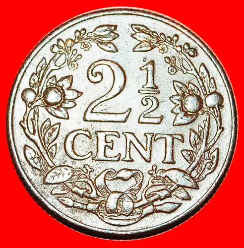 * USA (1944-1948): CURACAO ★ 2 1/2 CENT 1944D! WILHELMINA (1890-1948) ENTDECKUNG MÜNZE! ★  DISCOVERY COIN!