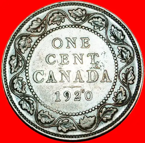 * GROSSE CENT: KANADA ★ 1 CENT 1920! GEORG V. (1911-1936) * ★ CANADA ★